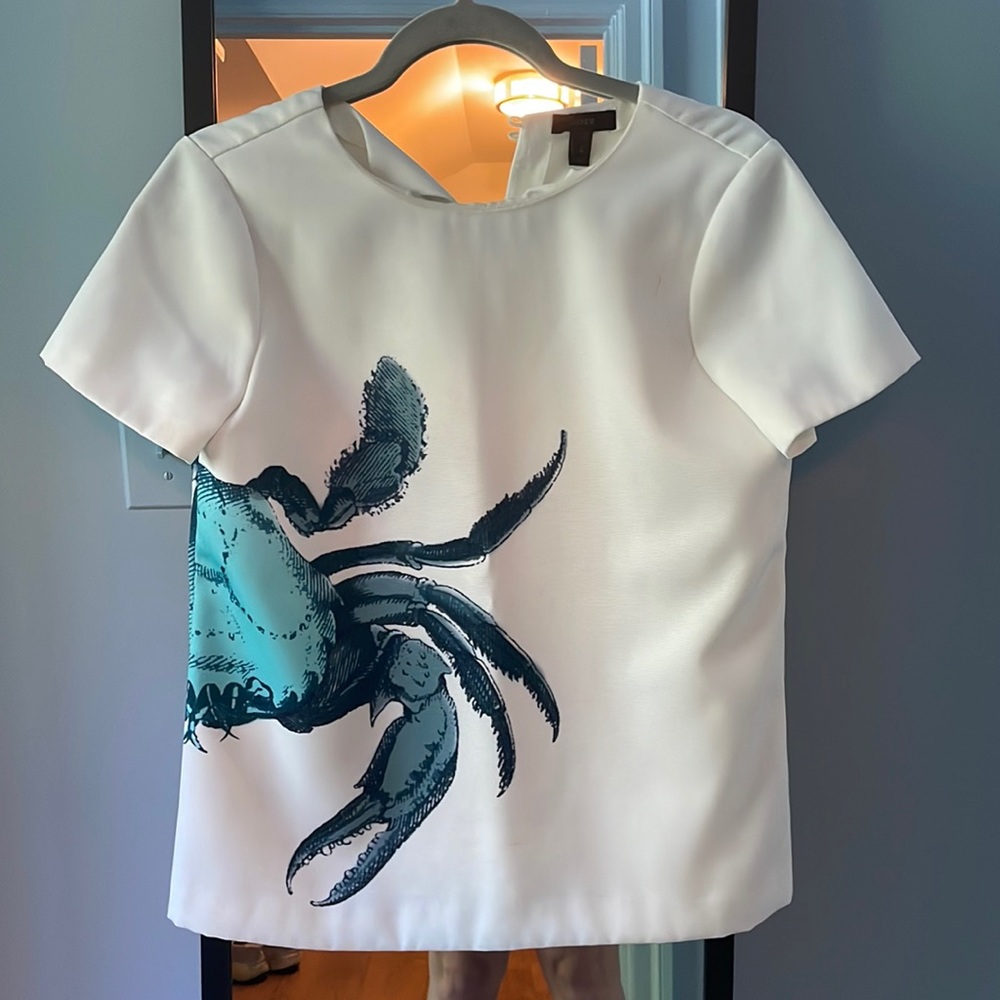 J. Crew crab top with bottom closure